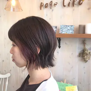 ショート カラー 透明感カラー/ 寺田千雅子のヘアスタイル