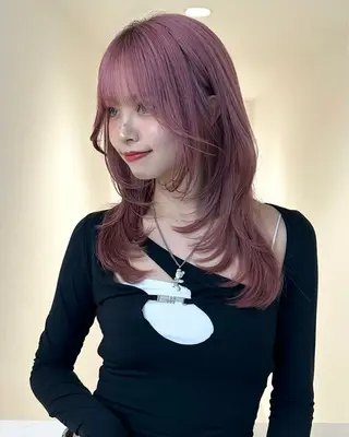 ロング カラー AITOKYO Ｓ渋谷所属・渋谷/ハイトーン/ ブリーチ/歩夢のヘアスタイル