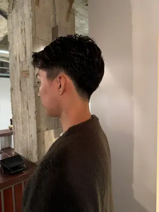 ショート パーマ 森田 鴻之介のヘアスタイル