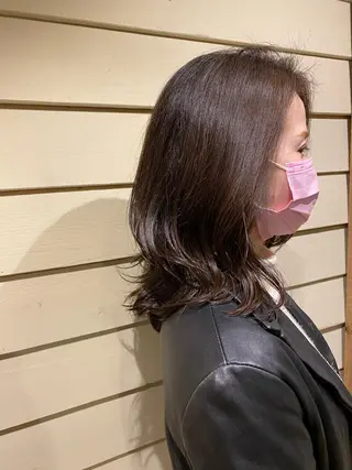 ミディアム パーマ 吉田 光佑のヘアスタイル