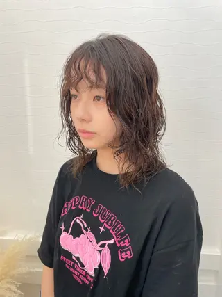 ミディアム パーマ Mintleaf 💛MAYUKOのヘアスタイル