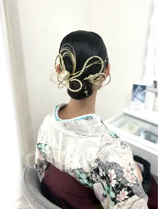 ロング ヘアアレンジ ヘアセットサロン /上坪愛美のヘアスタイル