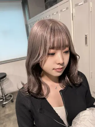 ロング カラー *モデル募集🤍横浜 透明感カラー🫧のヘアスタイル