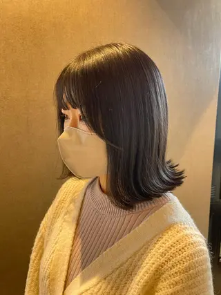 ミディアム MIRIM栄所属・透明感カラー/艶髪/ エクステ/HIROのヘアスタイル