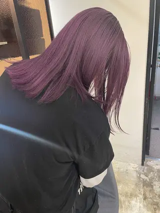 ミディアム カラー Loom.所属・村上雅人 ナチュラルモードのヘアスタイル