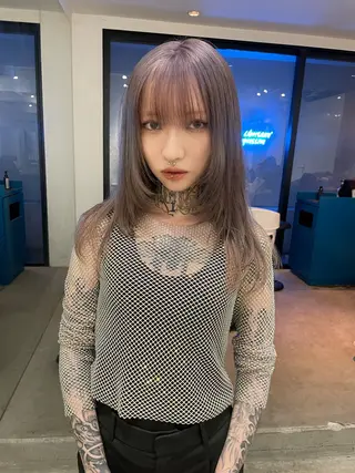 ロング カラー スパイラルパーマ 🌐hina⭐️のヘアスタイル