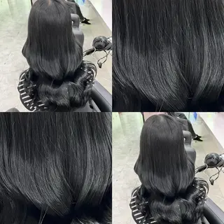 セミロング カラー ブリーチなし特化 美容師💖SAE💖のヘアスタイル