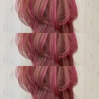 ミディアム カラー#ブリーチ⭐️ STAR☆RIVERのヘアスタイル