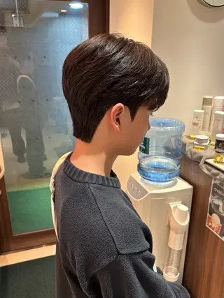 ショート パーマ メンズ カルマパーマ韓国ヘア shiryuのヘアスタイル