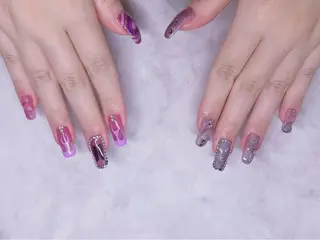 セミロング B_Mila 水戸   萬城のネイルデザイン