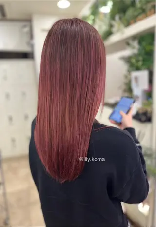 セミロング カラー 🐥こ ま🐥のヘアスタイル