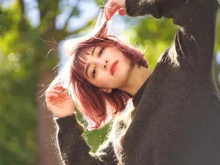 セミロング カラー パーマ ヘアアレンジ newi grande 横浜店のヘアスタイル