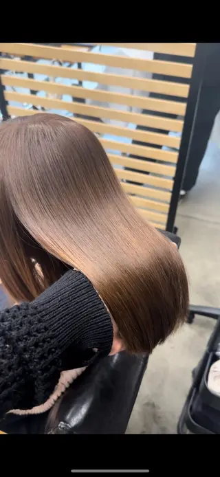 セミロング ひろし/髪質改善/ 縮毛矯正/透明感✨のヘアスタイル