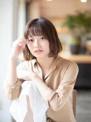 ミディアム 池田 雄作のヘアスタイル