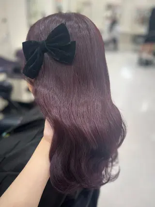 カラー ベージュ・ラベンダー カラー🎀りりのヘアスタイル