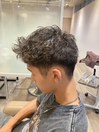 パーマ メンズ カラー/カット パーマtoshikiのヘアスタイル