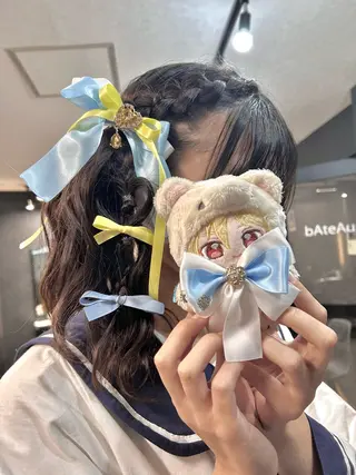 ロング ヘアアレンジ 💎透明感カラー💎 bAteAu あまねのヘアスタイル