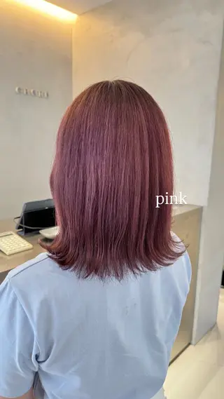 カラー mino🌼🌈 ボブ/透明感カラーのヘアスタイル