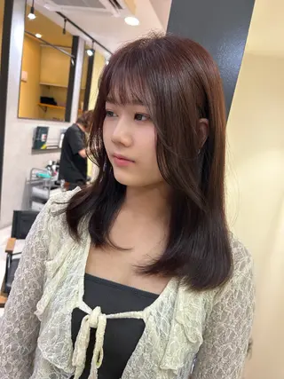 ロング カラー hub hair レイヤー/透明感のヘアスタイル