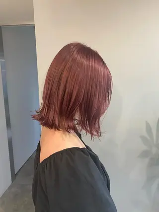 ミディアム カラー ヘアアレンジ ボブ /ニュアンス/ satomi🧸💖のヘアスタイル