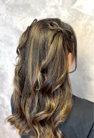 ヘアアレンジ ヘアセット🎀推し活 市川駅近🩵MIHOのヘアスタイル