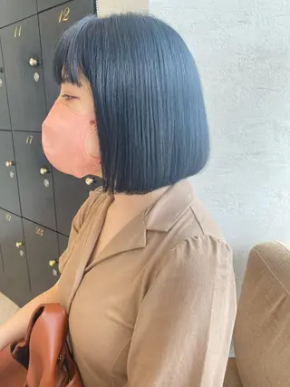 ミディアム カラー ヤマグチ ナツキのヘアスタイル