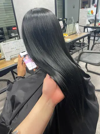 ロング カラー #韓国ハイトーン💓 TOWAのヘアスタイル