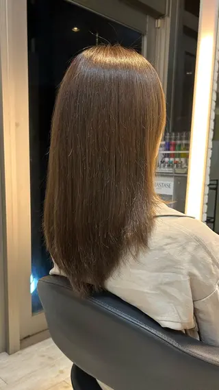 ミディアム カラー 有働由良／ハイトーン ／韓国メンズヘアのヘアスタイル