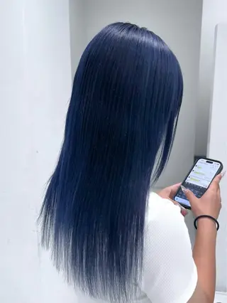 ロング カラー Hive所属・大長 広菜のヘアスタイル