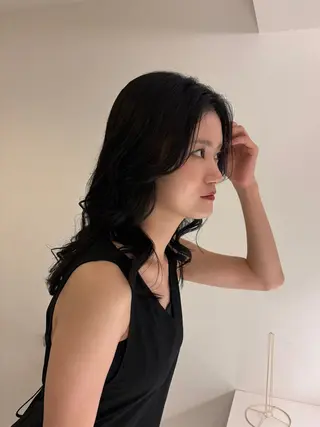 ロング カラー レイヤー🎶似合わせ パーマ🎀ナナコのヘアスタイル