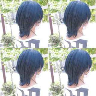 セミロング カラー ヘアアレンジ 竹内啓太 ボブのヘアスタイル