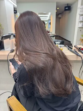 ロング カラー ALEAP owl 平野 宏樹のヘアスタイル