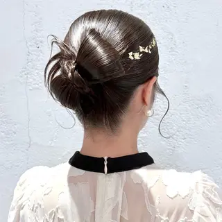 ロング ヘアアレンジ 髪質改善/縮毛矯正 /アレンジ🌙あまにのヘアスタイル