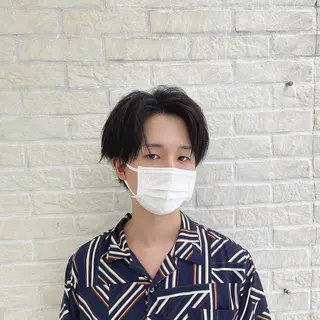 カラー 艶髪レイヤーの王 復活の大澤竜馬のヘアスタイル