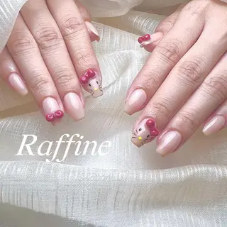 ネイル RAFFINE 月🦋🩵のネイルデザイン