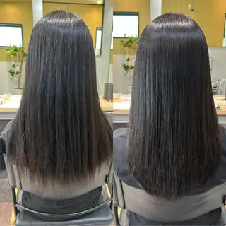 ロング パーマ hub hair レイヤー/透明感のヘアスタイル