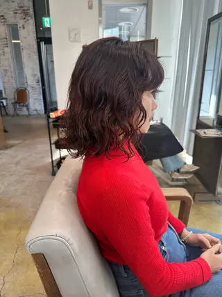 ミディアム パーマ ✨レディースパーマ/ 髪質改善✨ケント🌳のヘアスタイル