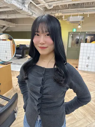 ロング 新潟/万代/ベージュ ダブルカラー髙橋魁真のヘアスタイル