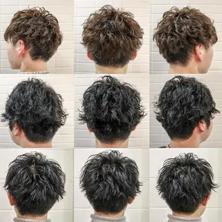 ショート カラー パーマ メンズ 看板犬がお出迎え◎ 初めてでも安心◎のヘアスタイル