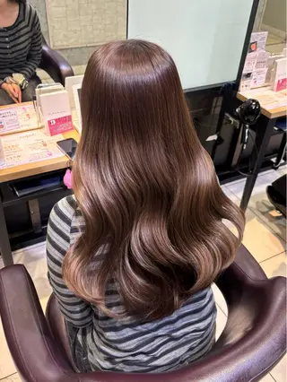 ロング カラー ヘアアレンジ 髪質改善韓国レイヤー /艶カラー/miyuのヘアスタイル