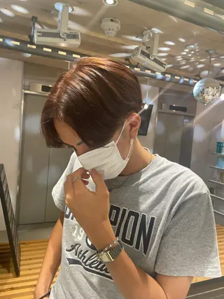 ショート カラー メンズ 艶ハイトーン👑♡ NATSUKIのヘアスタイル