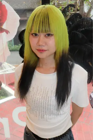 ロング カラー ヘアアレンジ @kyoniyy KYONIのヘアスタイル