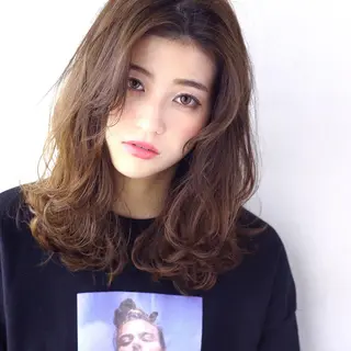 ミディアム カラー 💎髪質改善💎 デザイナーshinのヘアスタイル