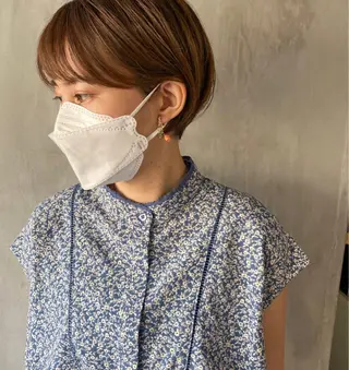 ショート カラー ヘアアレンジ stylist/蛯谷 珠里のヘアスタイル