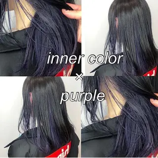 ロング カラー HOLON池袋所属・ウルフカット ハッシュカット/七海のヘアスタイル