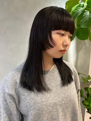 ロング カラー 🌼タッセルボブ/シ ョートmoeka🌼のヘアスタイル