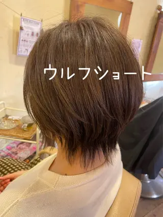 ショート カラー 大鹿 数馬のヘアスタイル