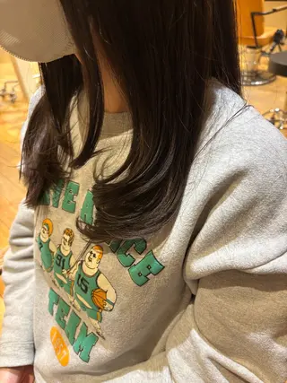 ロング カラー おもだか　がく /レディースカットのヘアスタイル