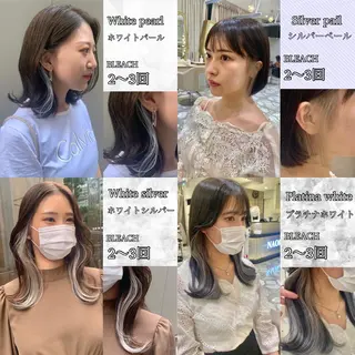 セミロング カラー パーマ ヘアアレンジ メンズ キッズ ネイル マツエク・マツパ アイブロウ 《褒められる》 透明感カラー/小嶋のヘアスタイル