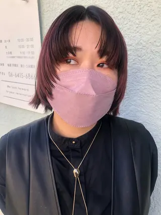 ショート Salo所属・Saloクルミ/ パーマモデル☁️のヘアスタイル